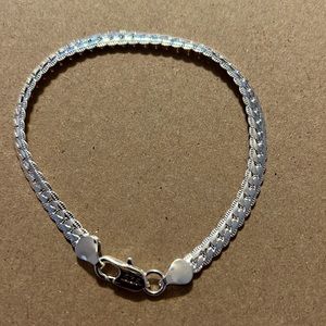 8” inch, 925 sterling Silver luxury brand Bracelet For Woman Men Fashion Jewelry